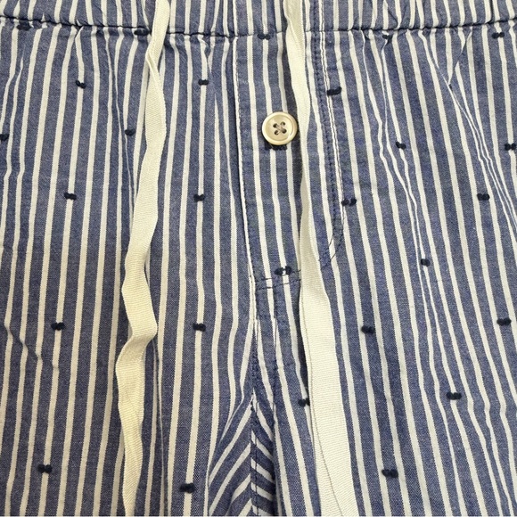 J. Crew pinstripe dot striped pajama bottoms blue white 23717 - Picture 5 of 10